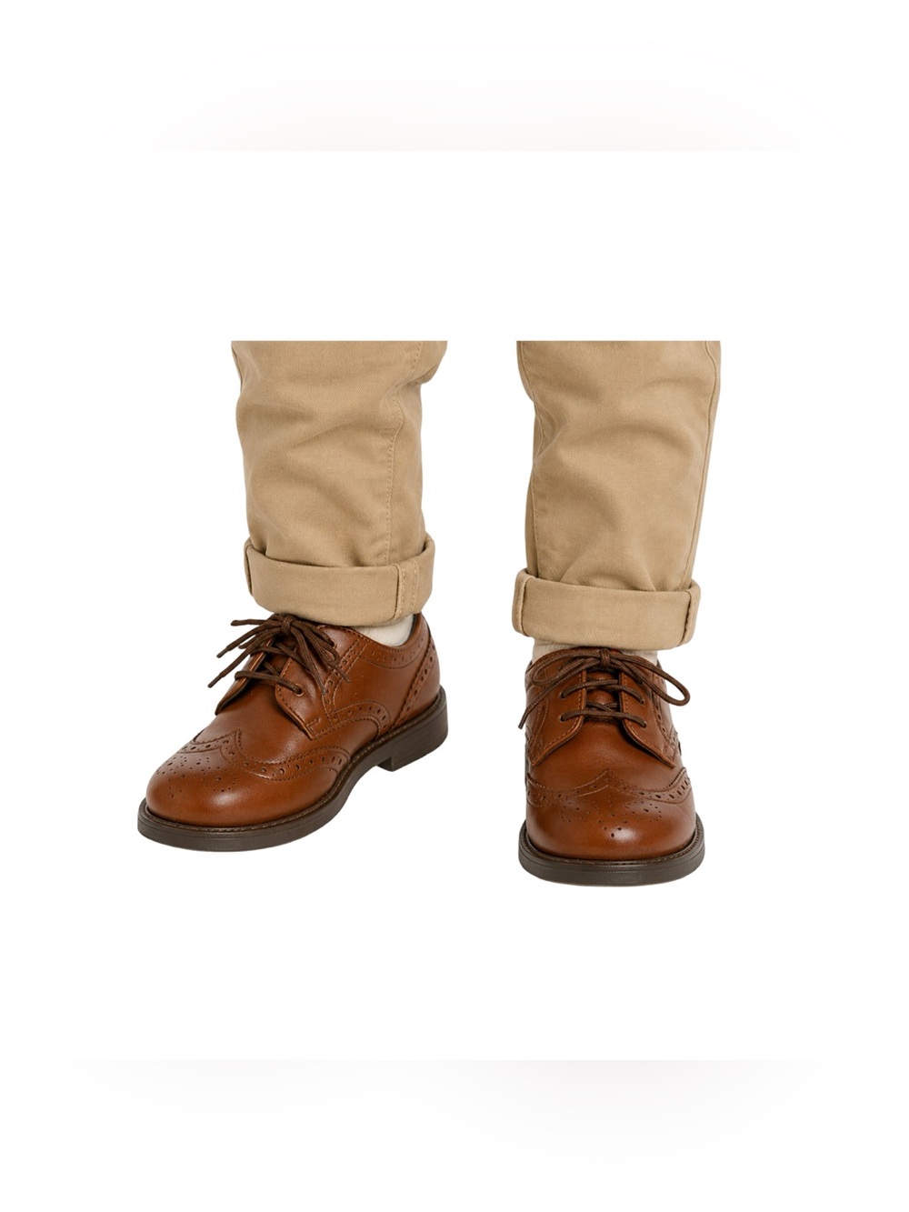 Carter’s Boys Brown Wingtip Oxford Brogue Dress Shoes Size 11M